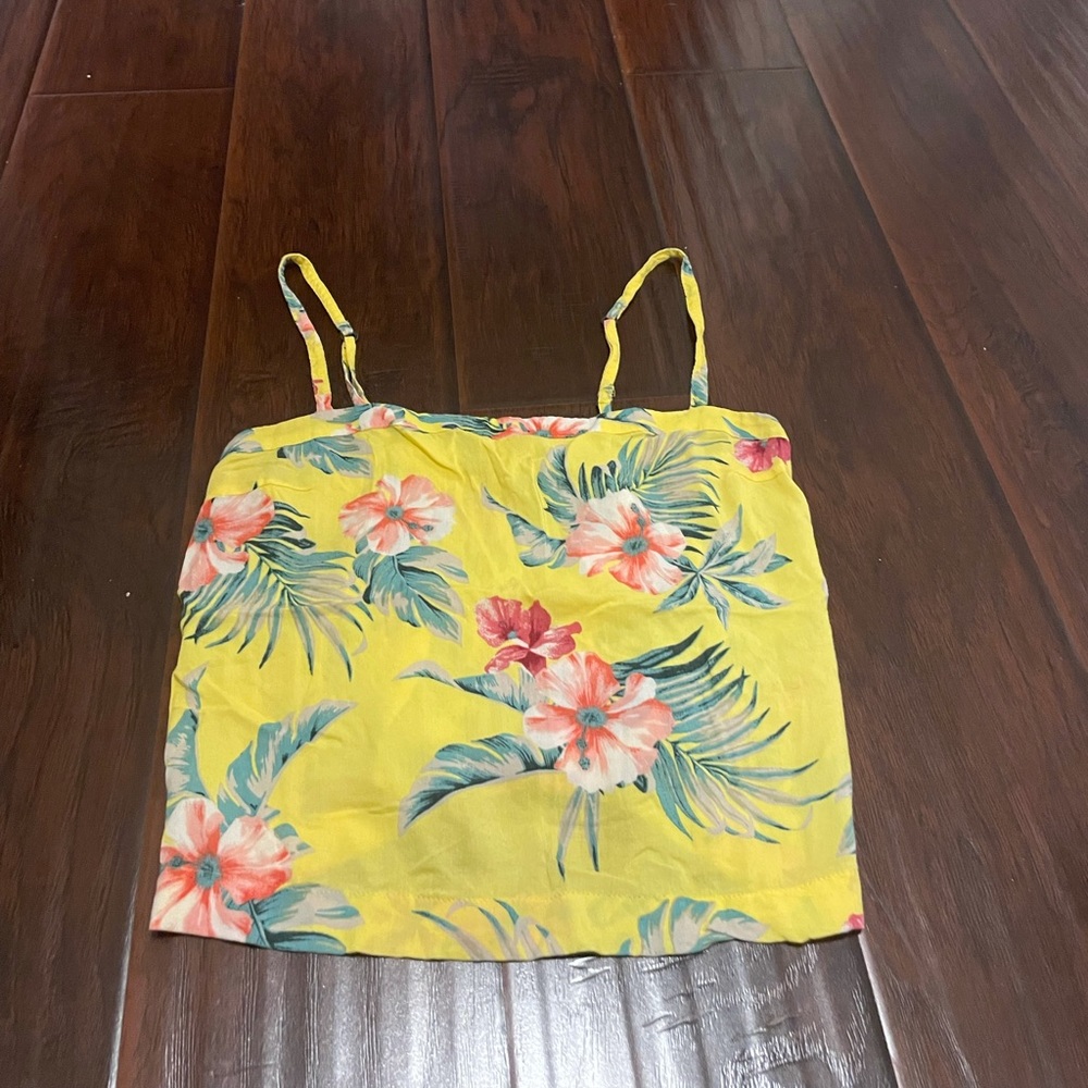 Yellow floral top